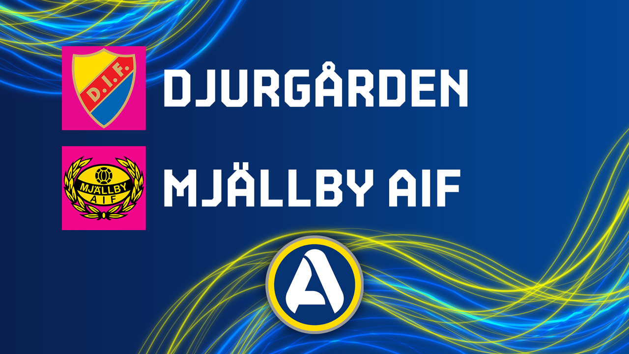 Djurgården vs Mjällby poster