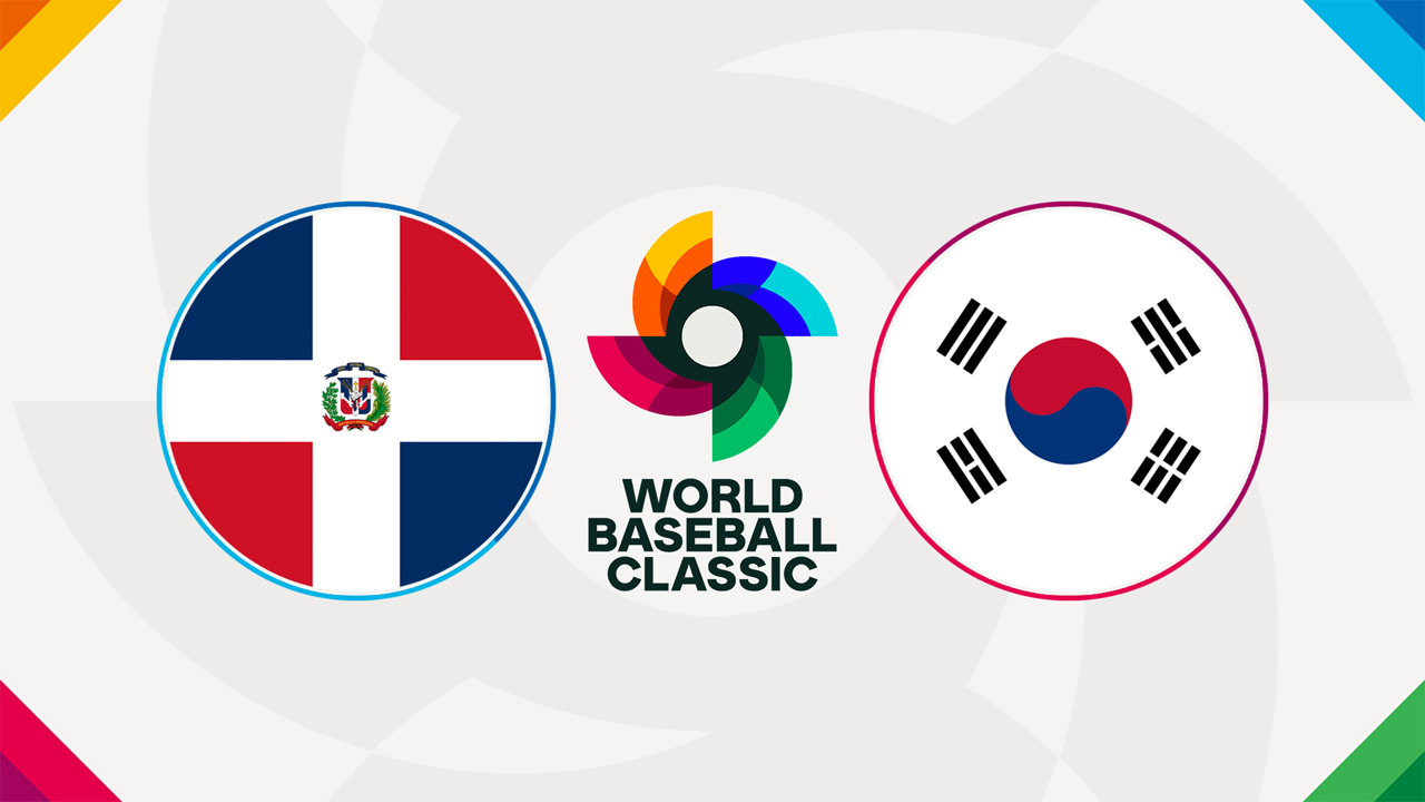 Dominican Republic Baseball vs South Korea Baseball poster