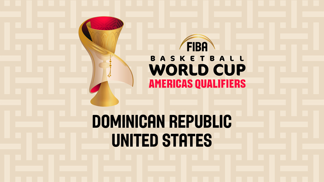 Dominican Republic Basketball vs United States Basketball poster