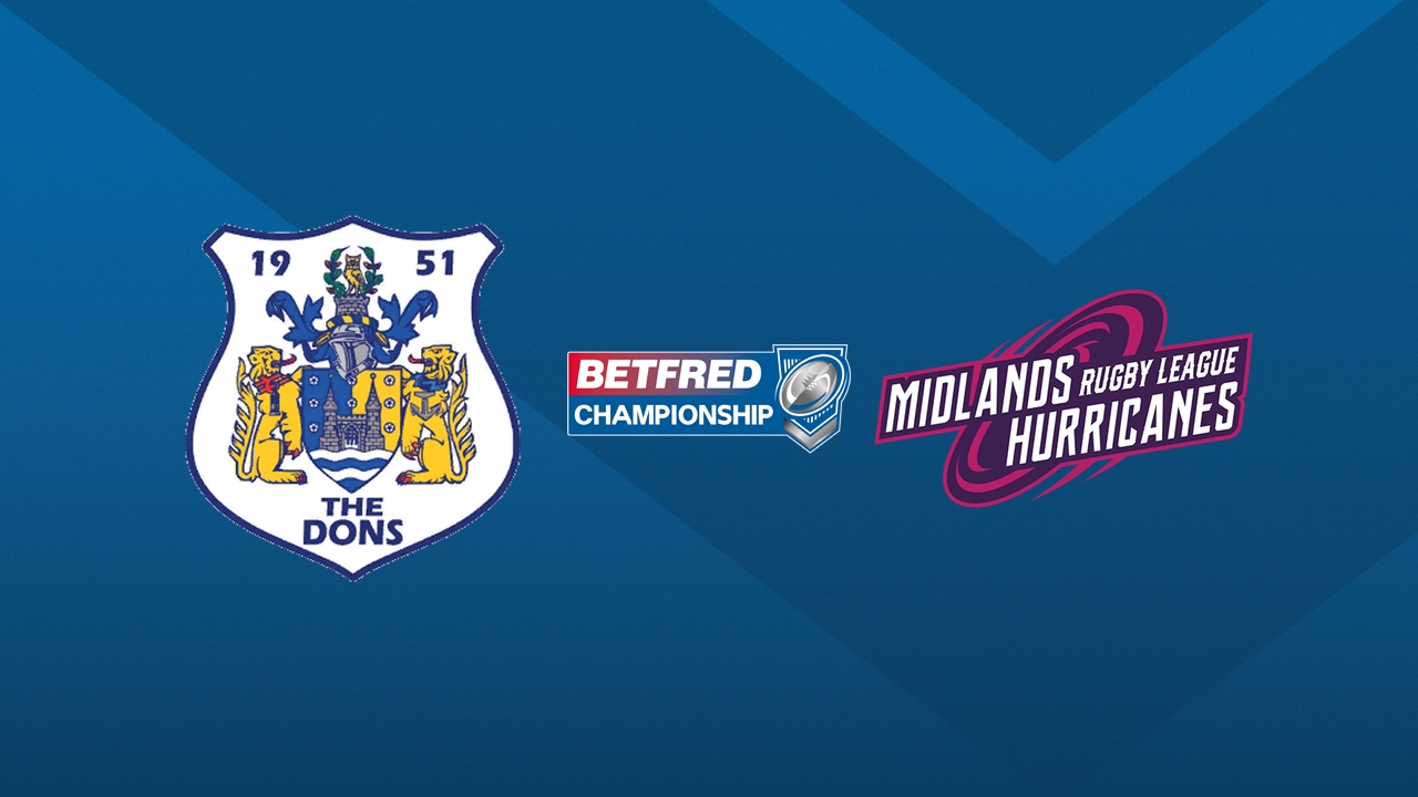 Doncaster RLFC vs Midlands Hurricanes poster
