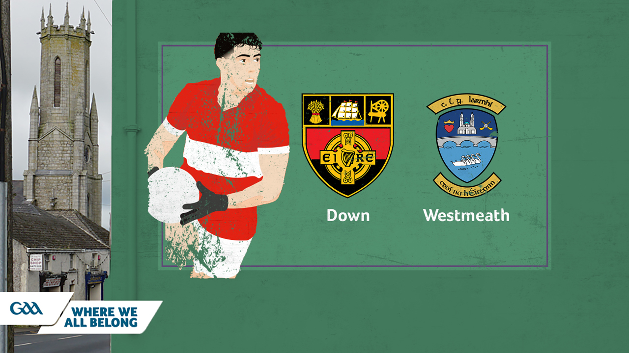 Down GAA Football vs Westmeath GAA Football poster