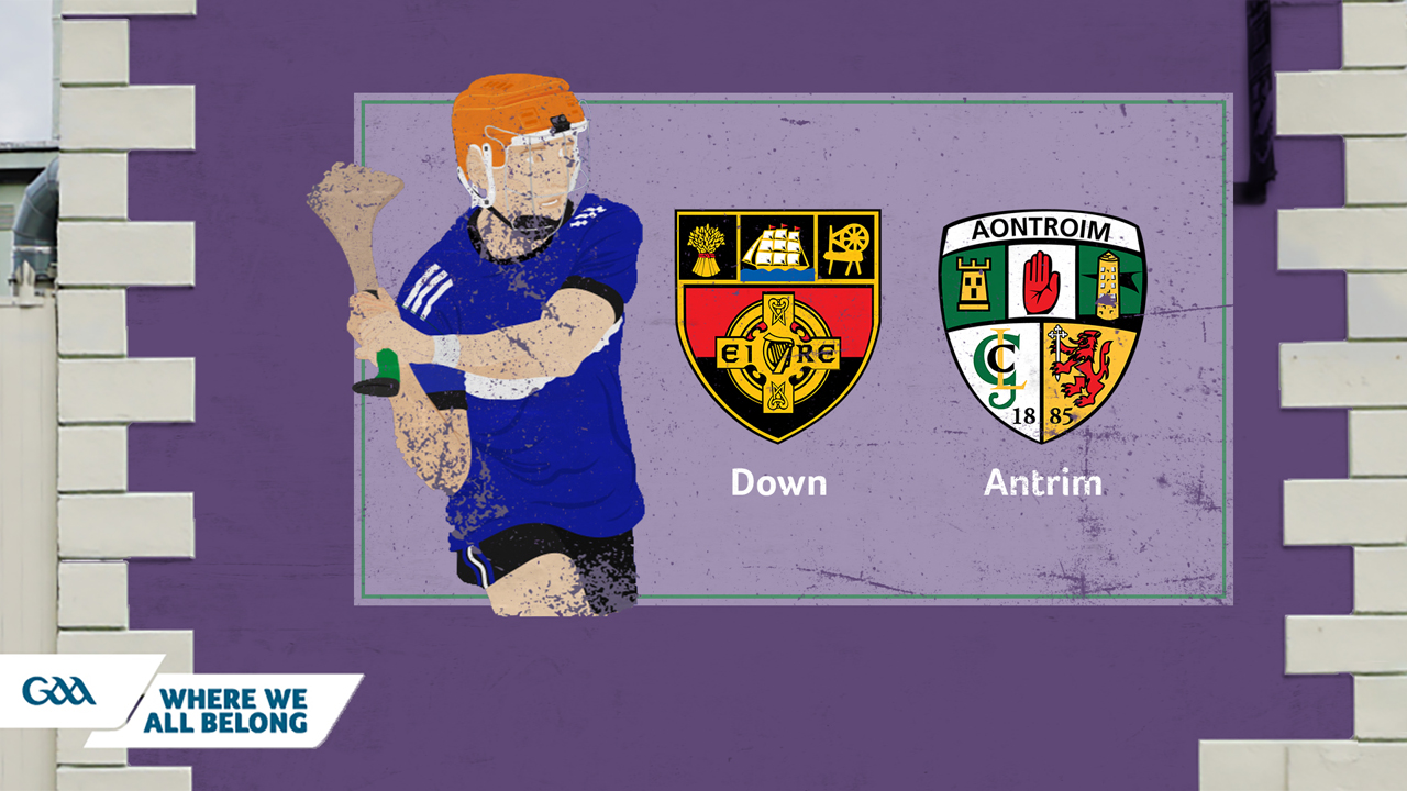 Down GAA Hurling vs Antrim GAA Hurling poster
