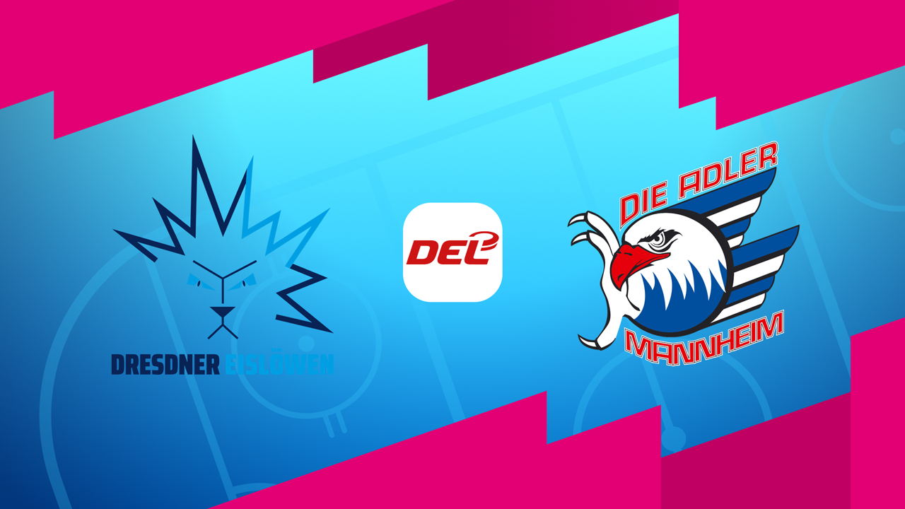 Dresdner Eislowen vs Adler Mannheim poster