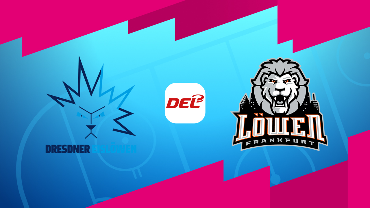 Dresdner Eislowen vs Löwen Frankfurt poster