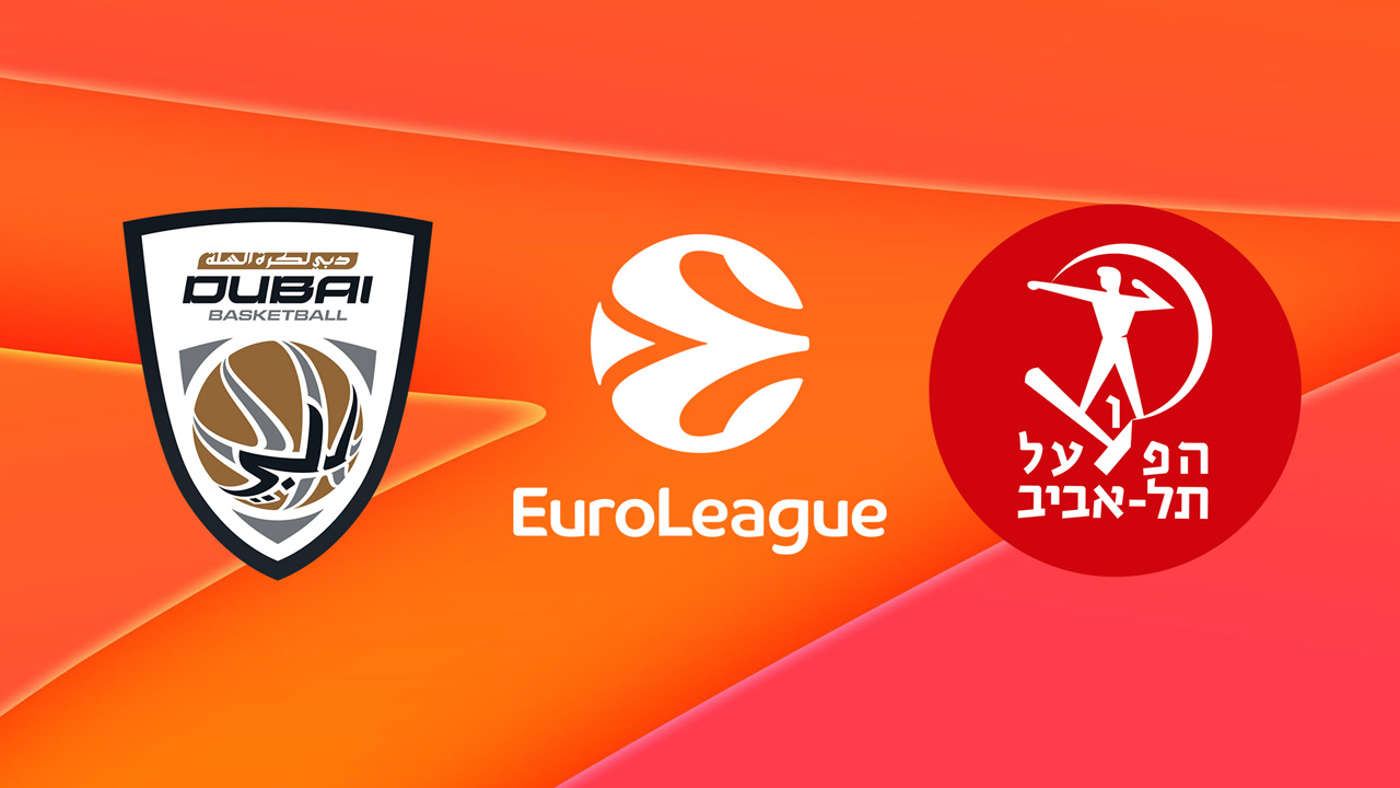 Dubai Basketball vs Hapoel Tel Aviv BC poster
