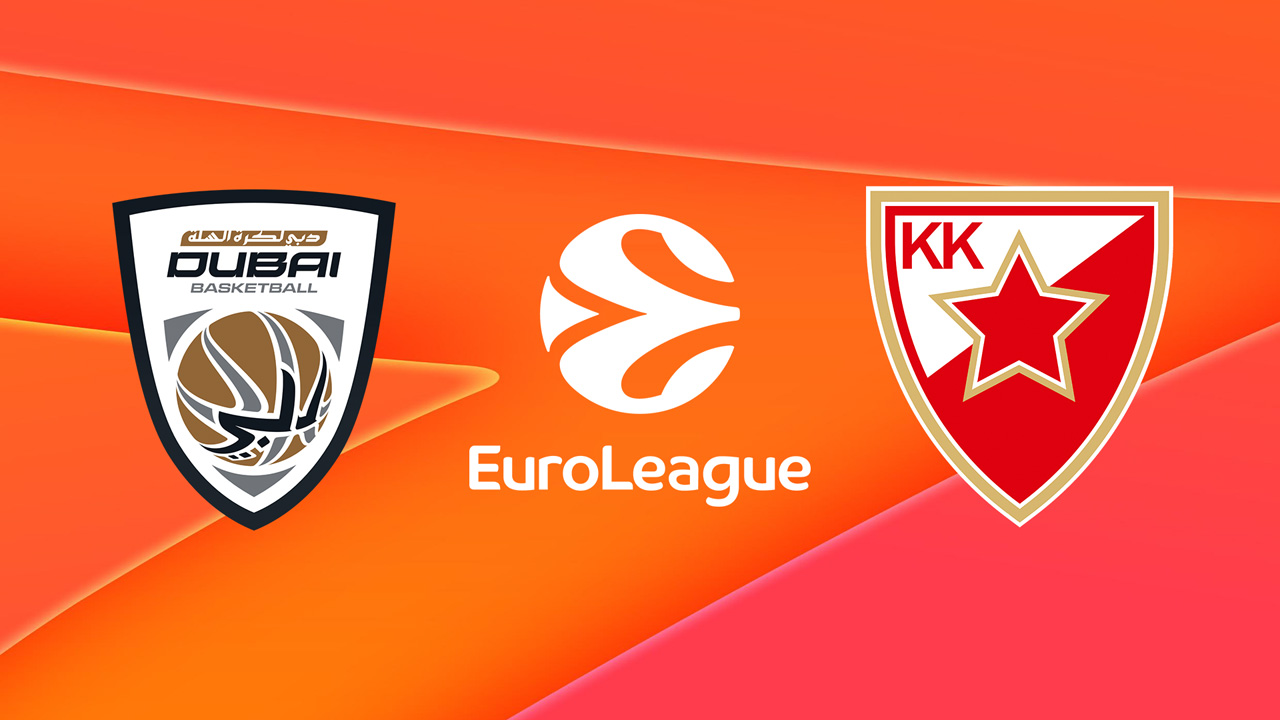 Dubai Basketball vs KK Crvena zvezda poster