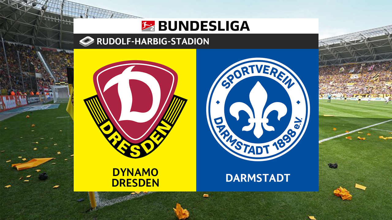 Dynamo Dresden vs Darmstadt poster