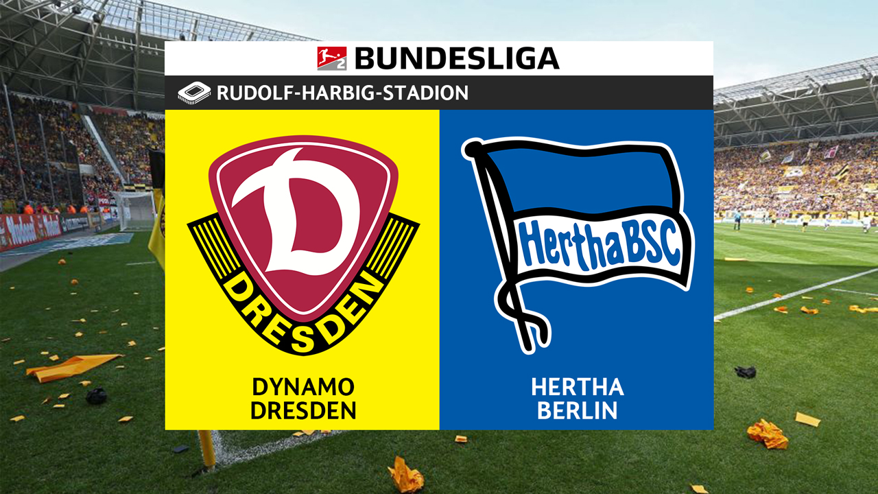Dynamo Dresden vs Hertha poster