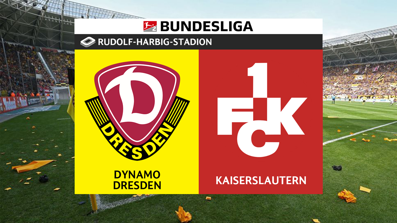 Dynamo Dresden vs Kaiserslautern poster