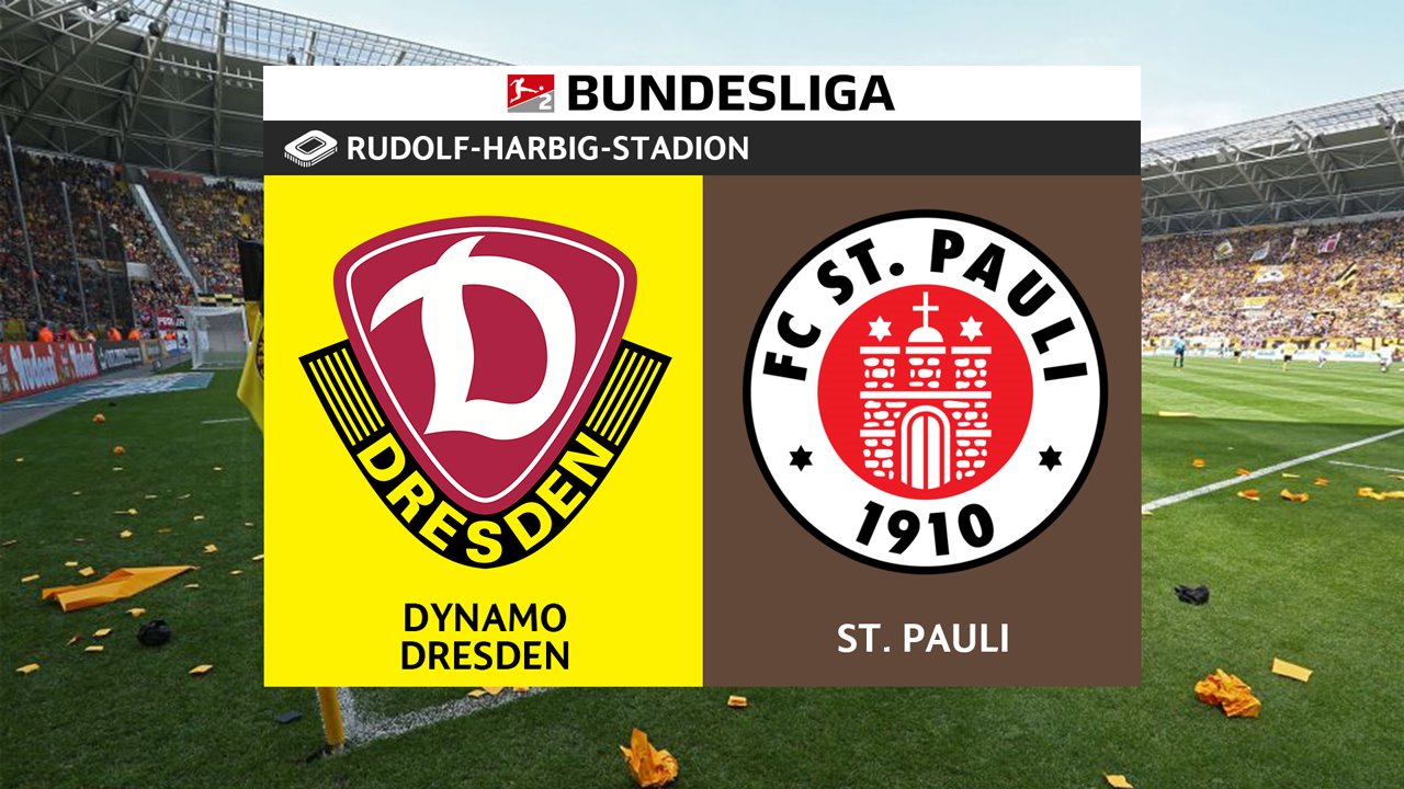 Dynamo Dresden vs St Pauli poster
