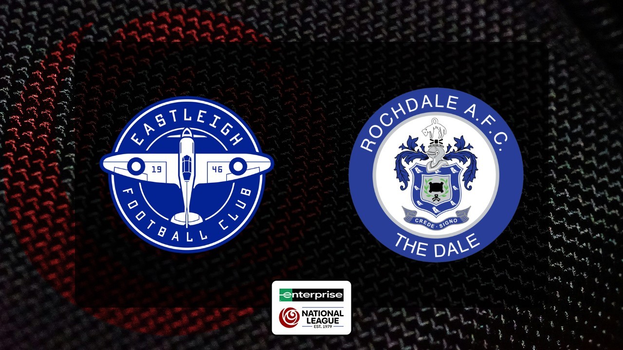 Eastleigh vs Rochdale poster