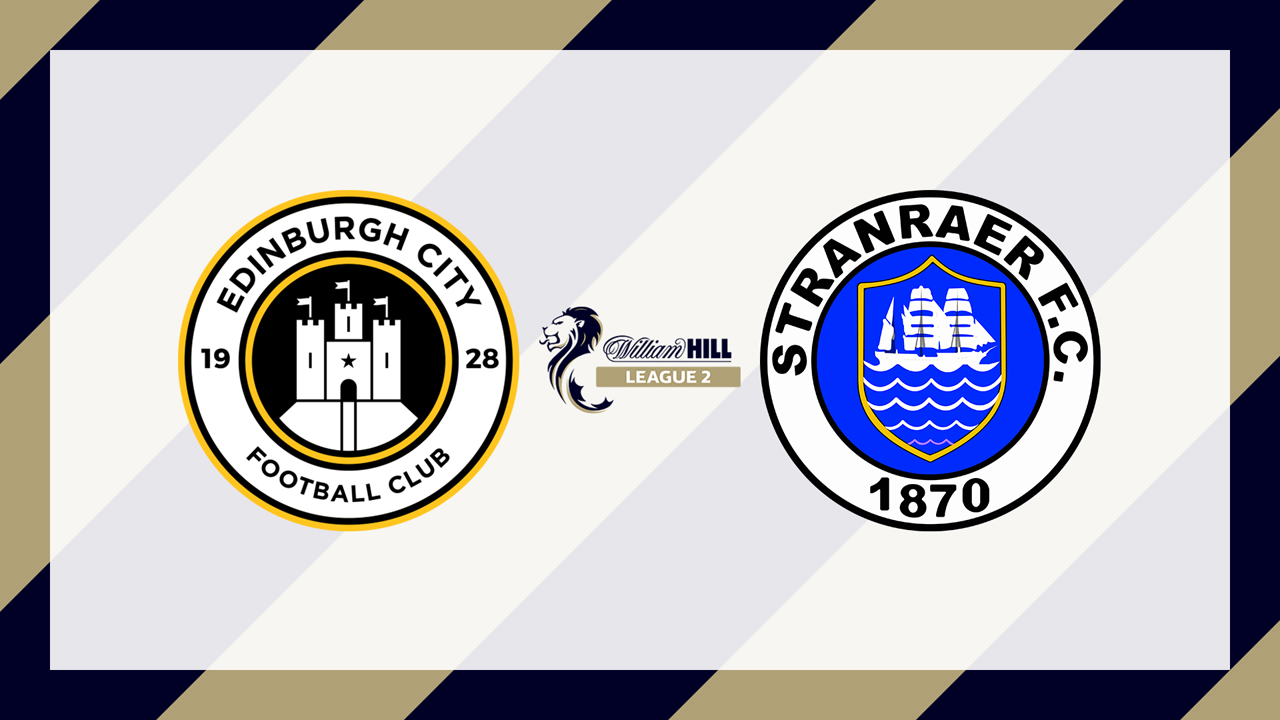 Edinburgh City vs Stranraer poster