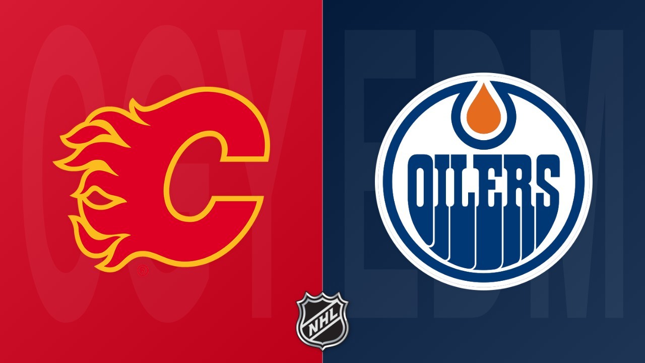 Edmonton Oilers vs Calgary Flames poster