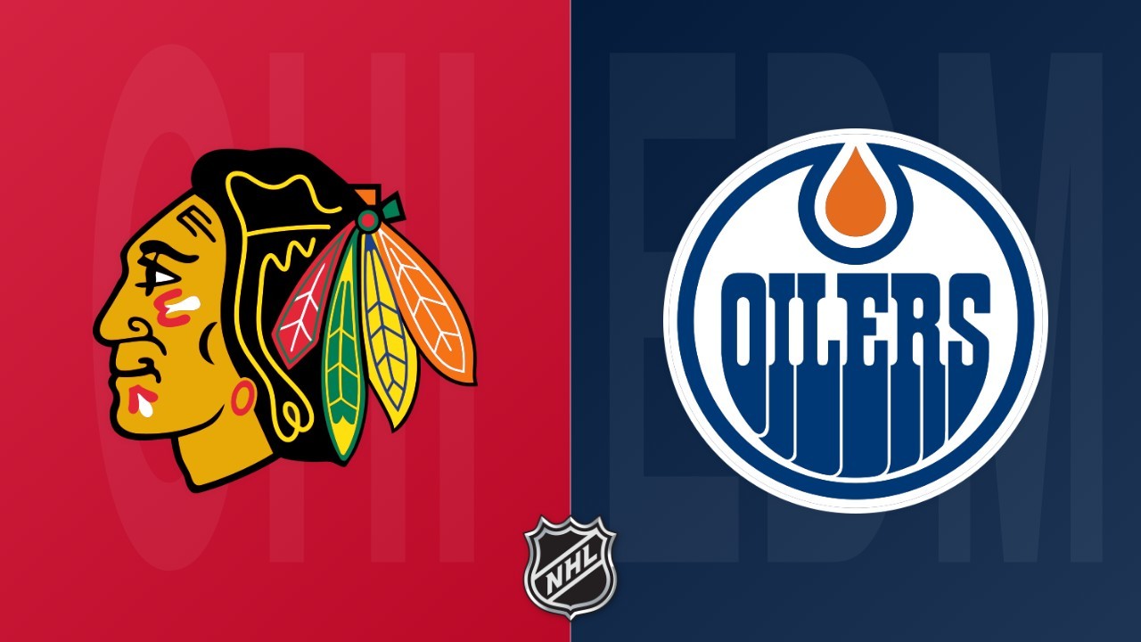 Edmonton Oilers vs Chicago Blackhawks poster