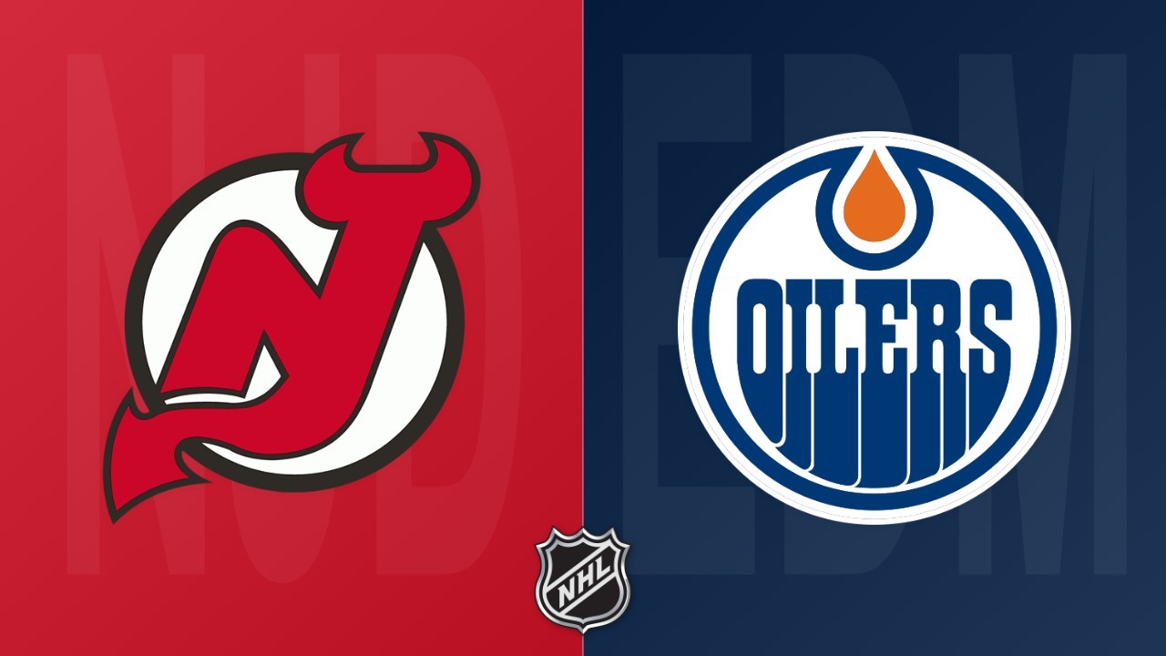 Edmonton Oilers vs New Jersey Devils poster