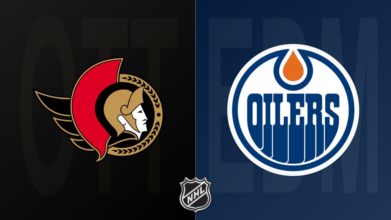 Edmonton Oilers vs Ottawa Senators poster