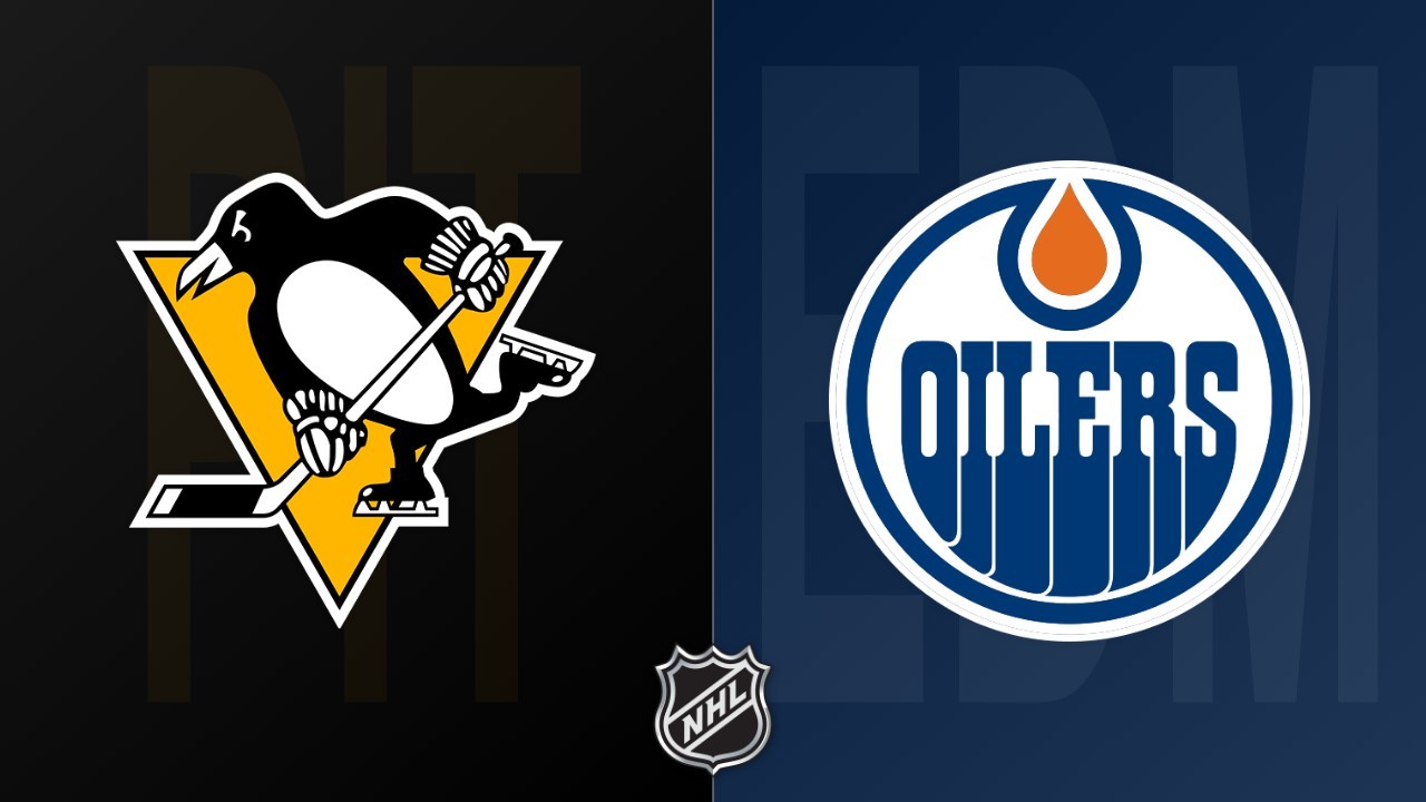 Edmonton Oilers vs Pittsburgh Penguins poster