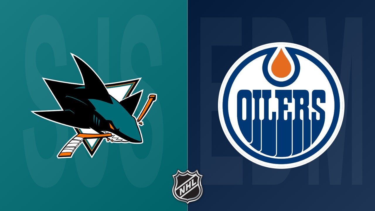 Edmonton Oilers vs San Jose Sharks poster