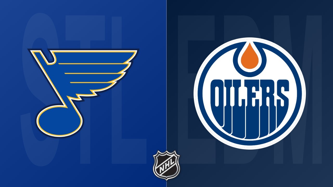 Edmonton Oilers vs St. Louis Blues poster