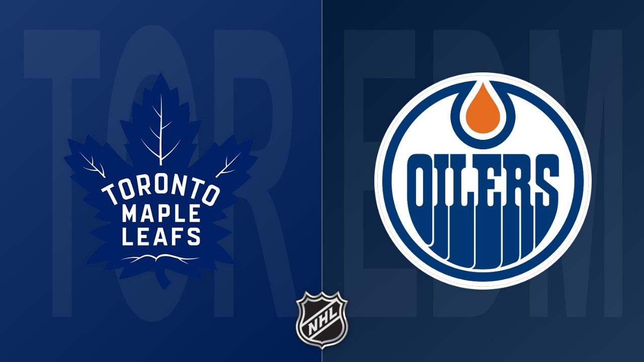 Edmonton Oilers vs Toronto Maple Leafs poster