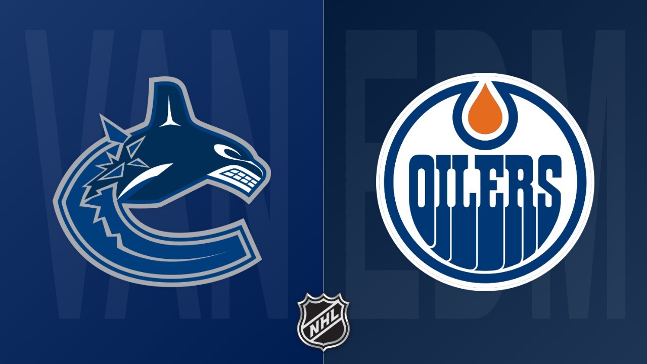 Edmonton Oilers vs Vancouver Canucks poster