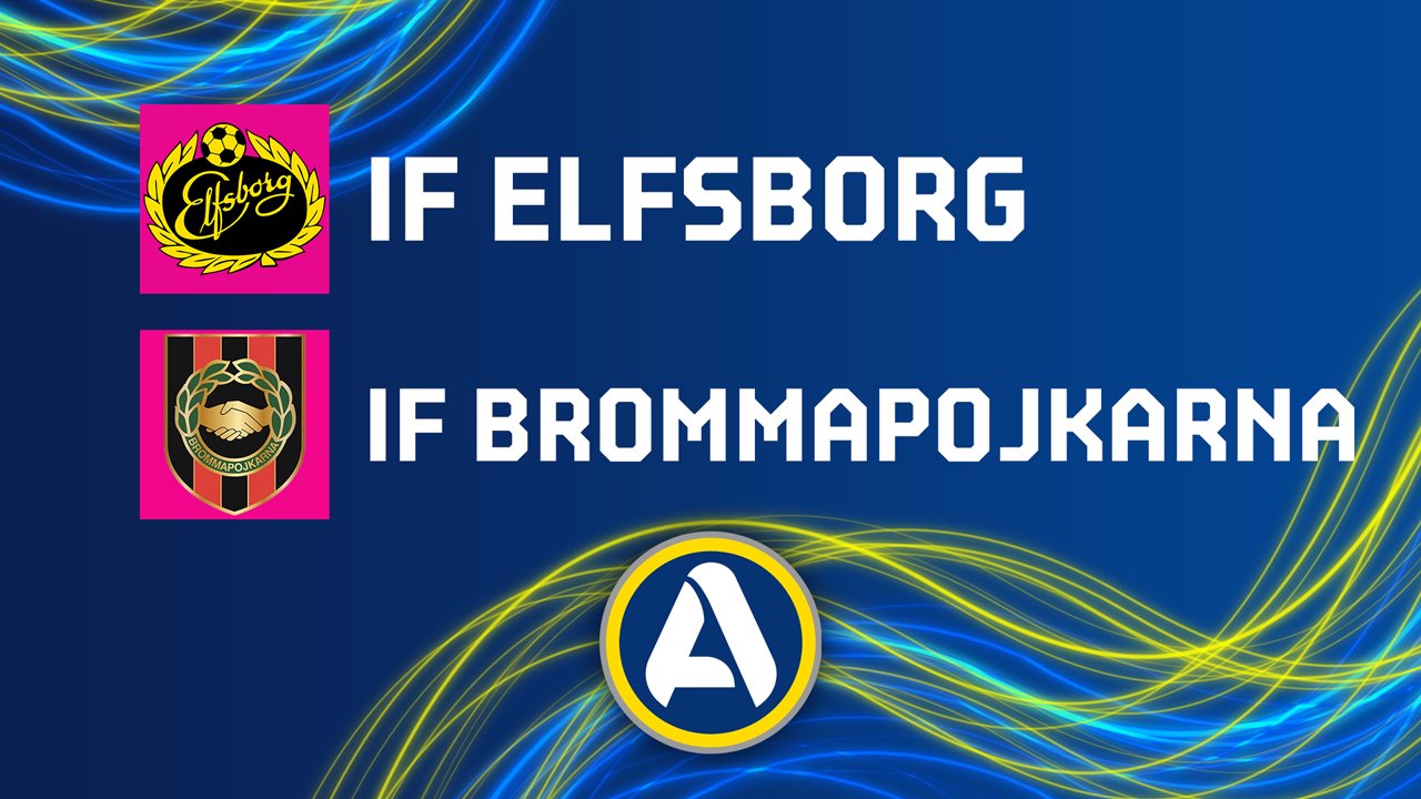 Elfsborg vs Brommapojkarna poster