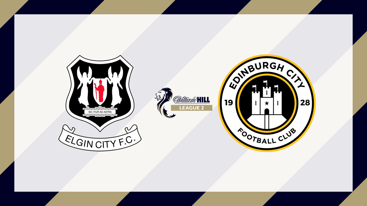 Elgin City vs Edinburgh City poster