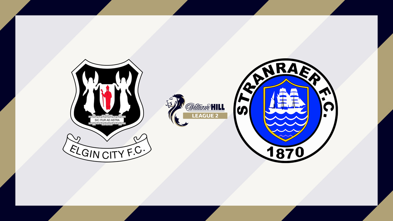 Elgin City vs Stranraer poster