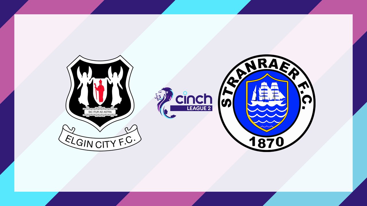 Elgin City vs Stranraer poster