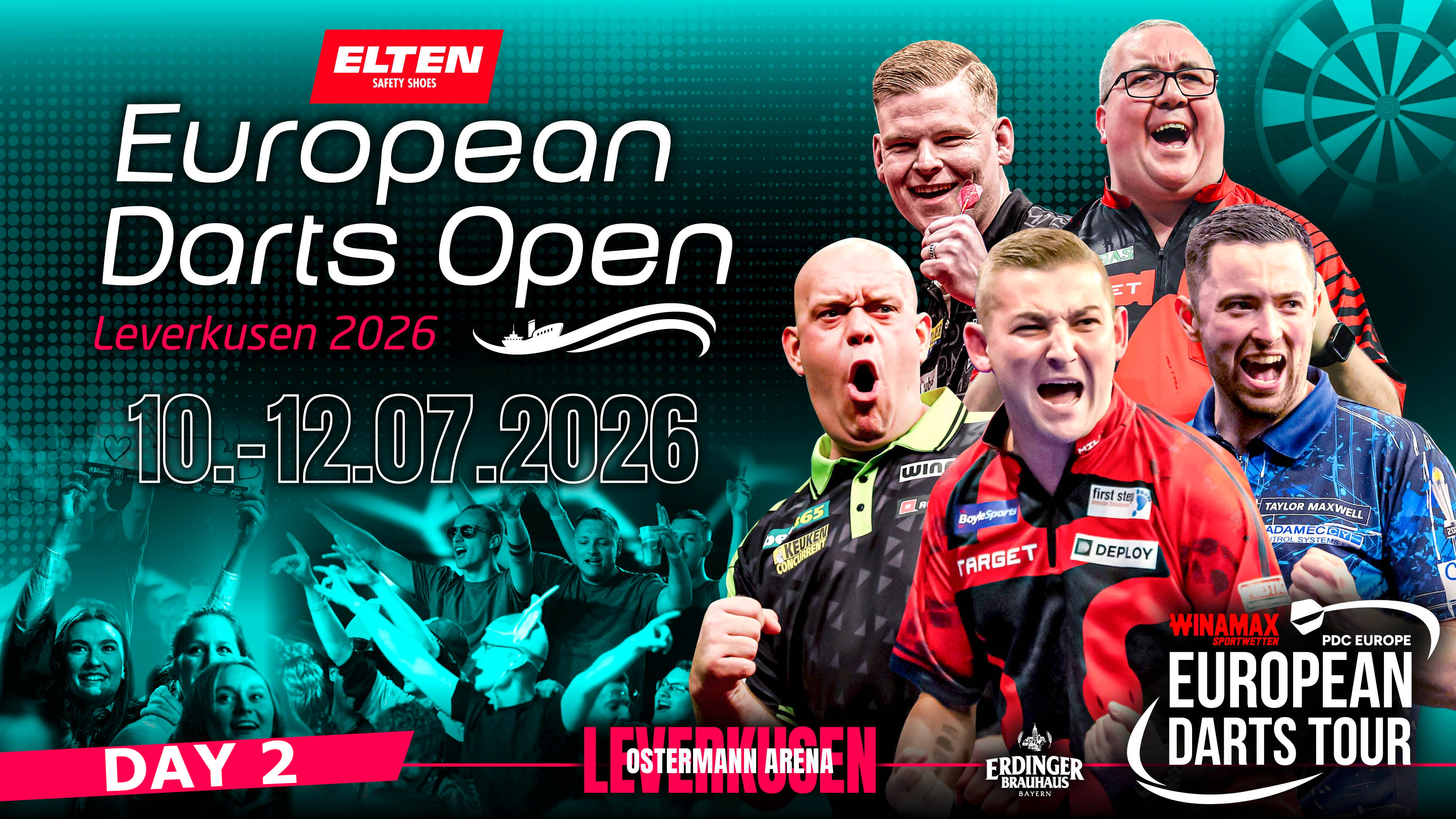 Elten Safety Shoes European Darts Open Day 2 poster