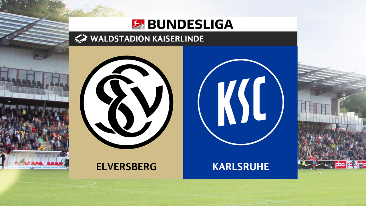 Elversberg vs Karlsruhe poster