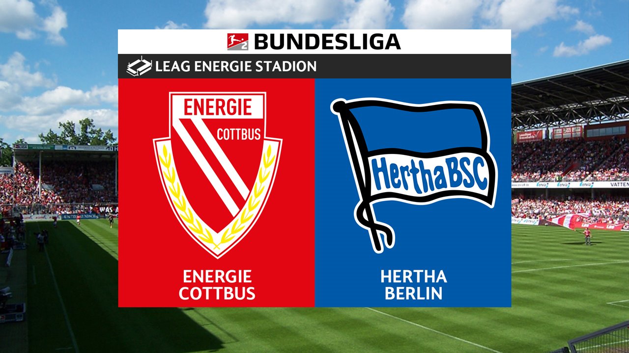 Energie Cottbus vs Hertha poster