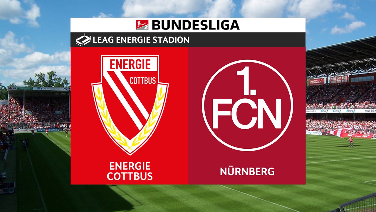 Energie Cottbus vs Nürnberg poster