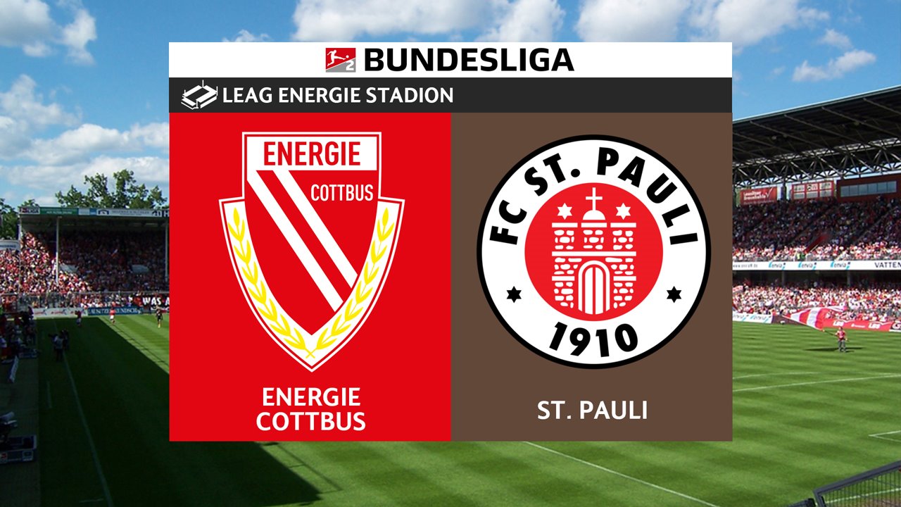 Energie Cottbus vs St Pauli poster