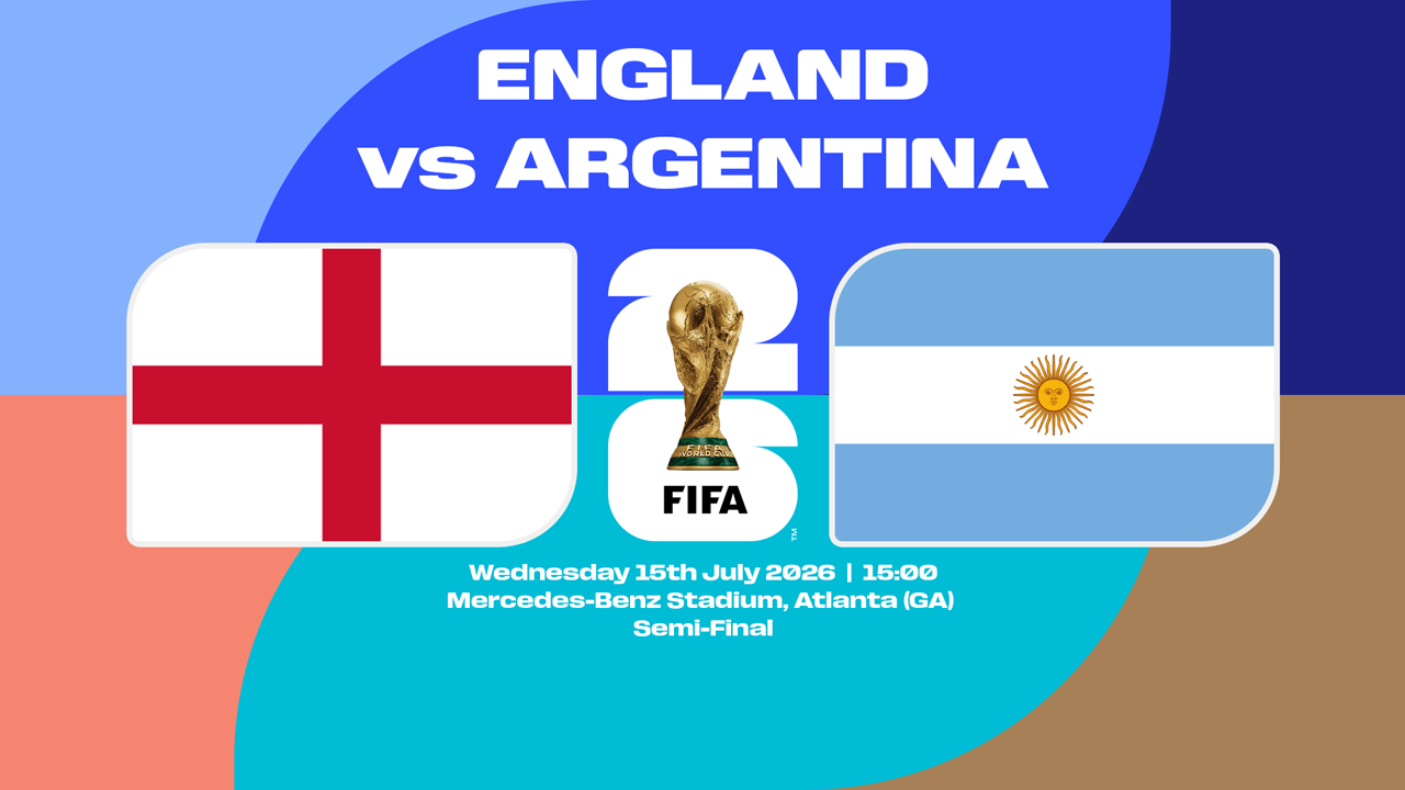 England vs Argentina poster