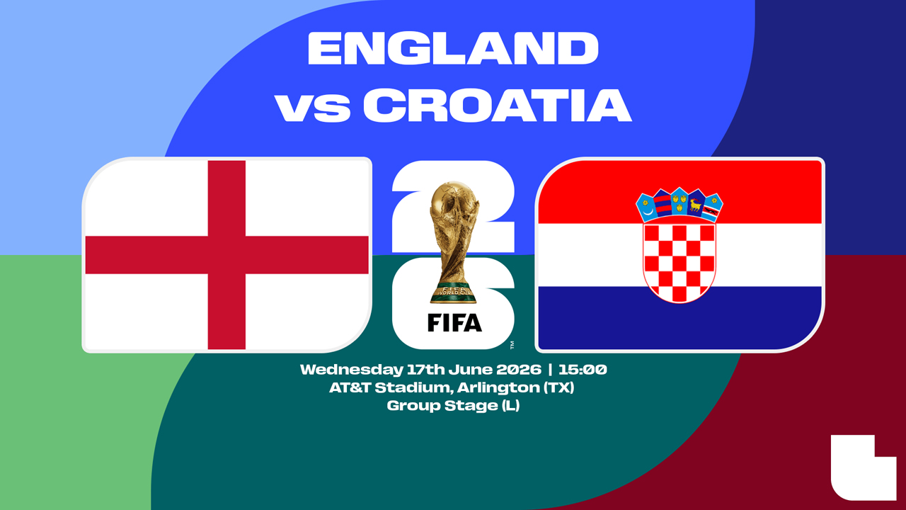 England vs Croatia poster