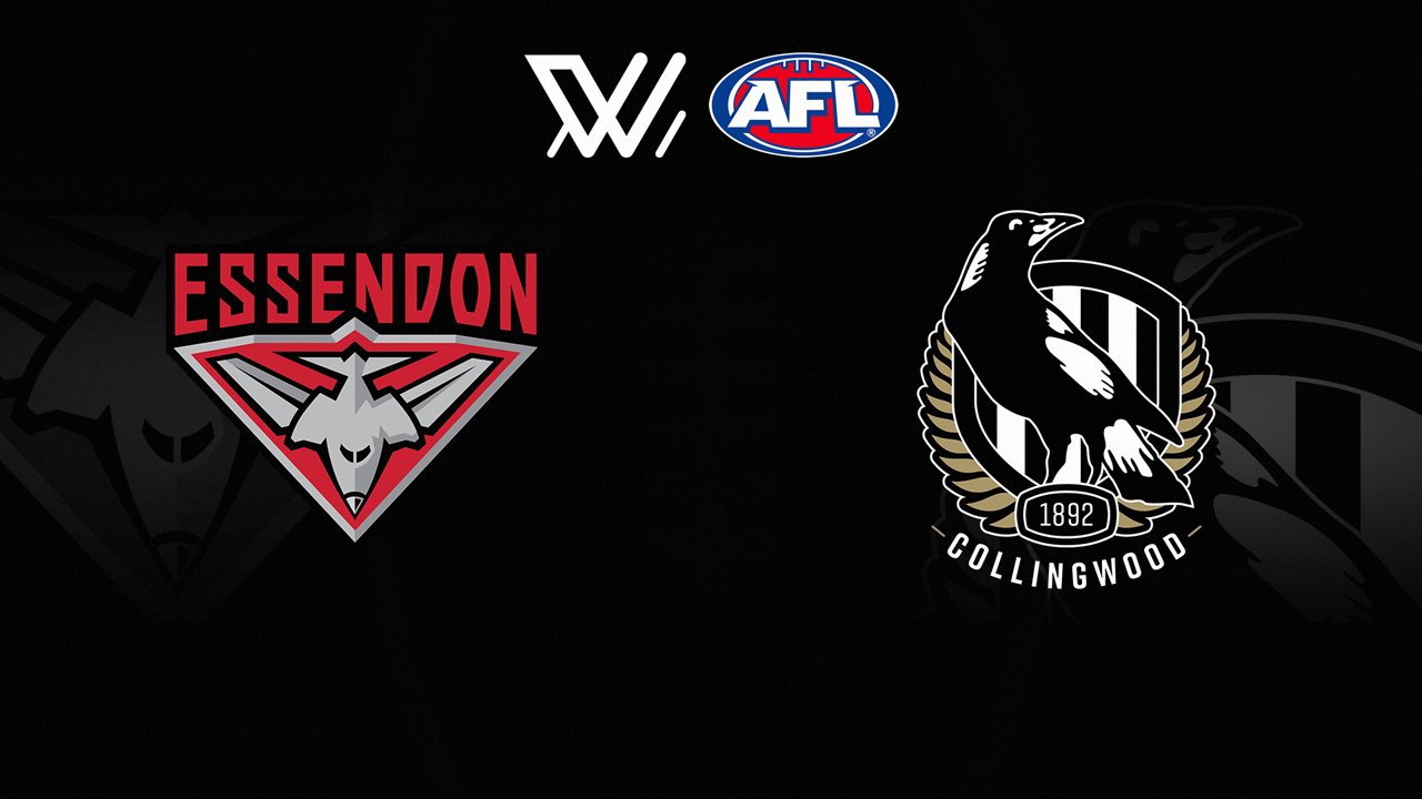 Essendon Bombers Women vs Collingwood Magpies Women poster