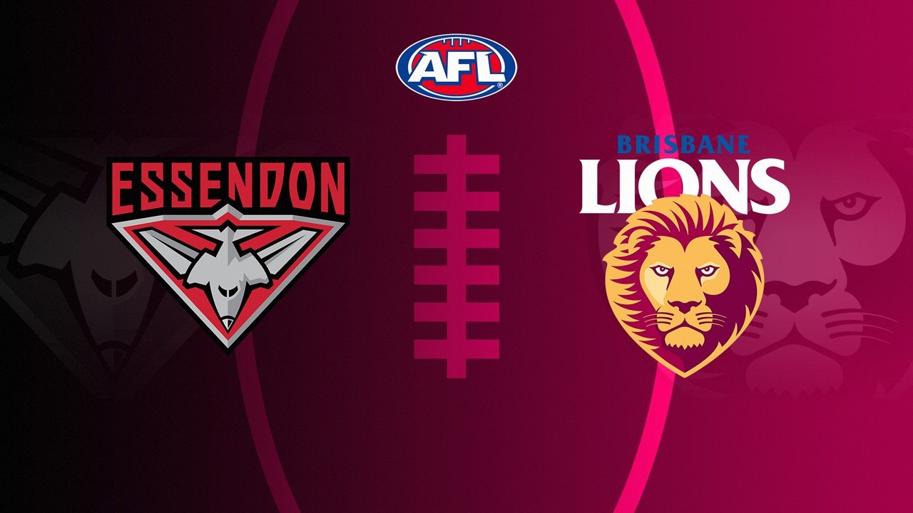 Essendon Football Club vs Brisbane Lions poster