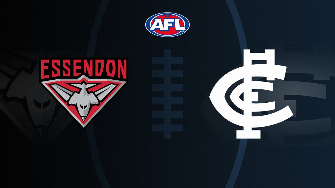 Essendon Football Club vs Carlton Football Club poster