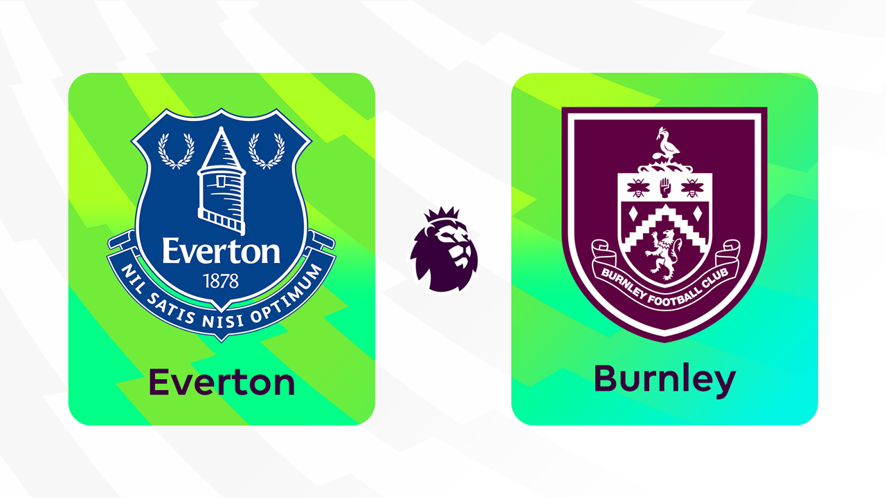 Everton vs Burnley poster