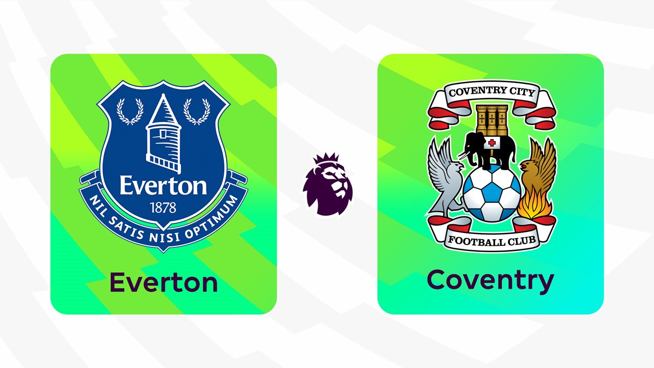 Everton vs Coventry City poster