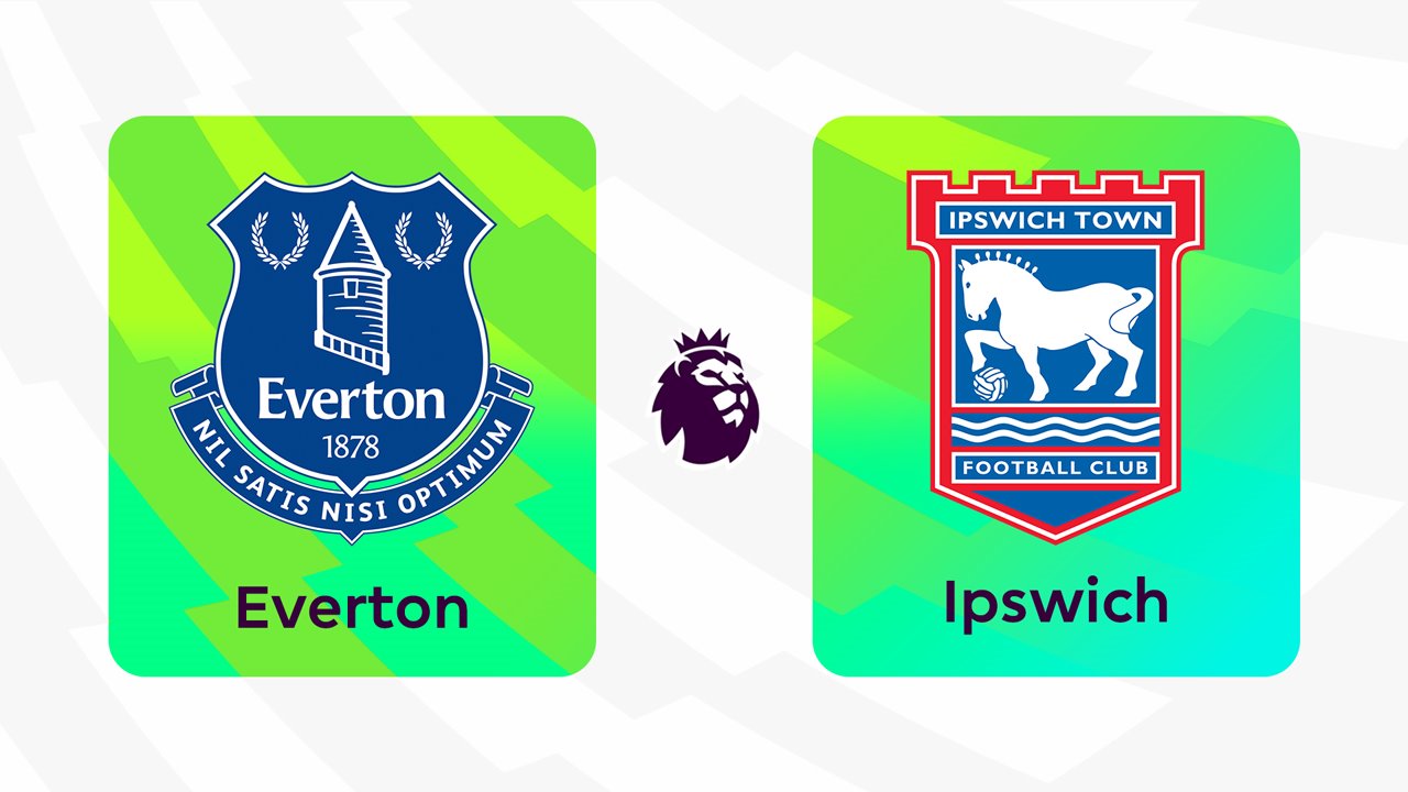Everton vs Ipswich Town poster