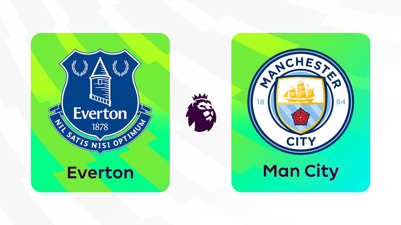 Everton vs Manchester City poster