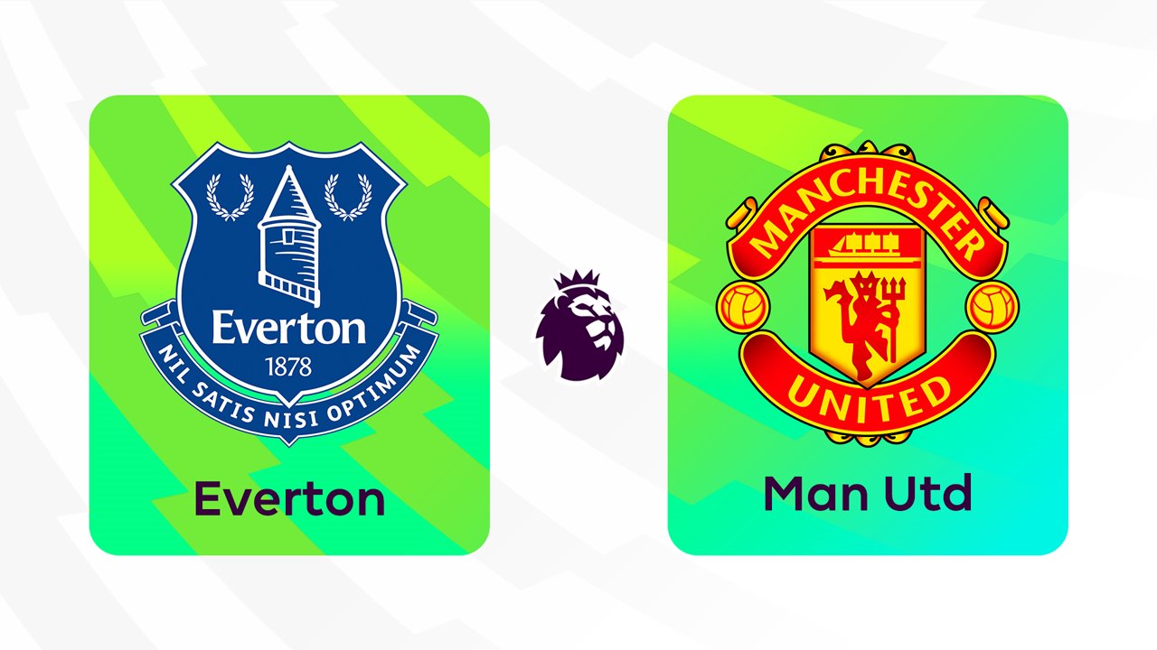 Everton vs Manchester United poster