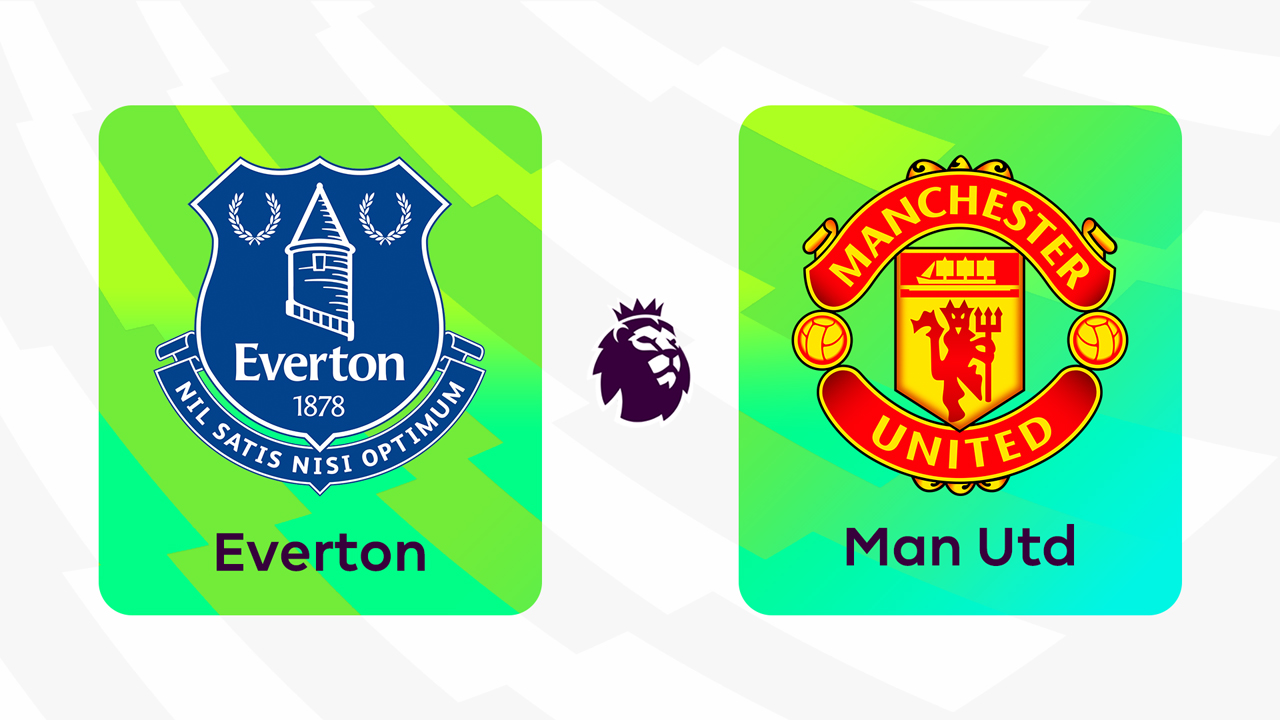 Everton vs Manchester United poster