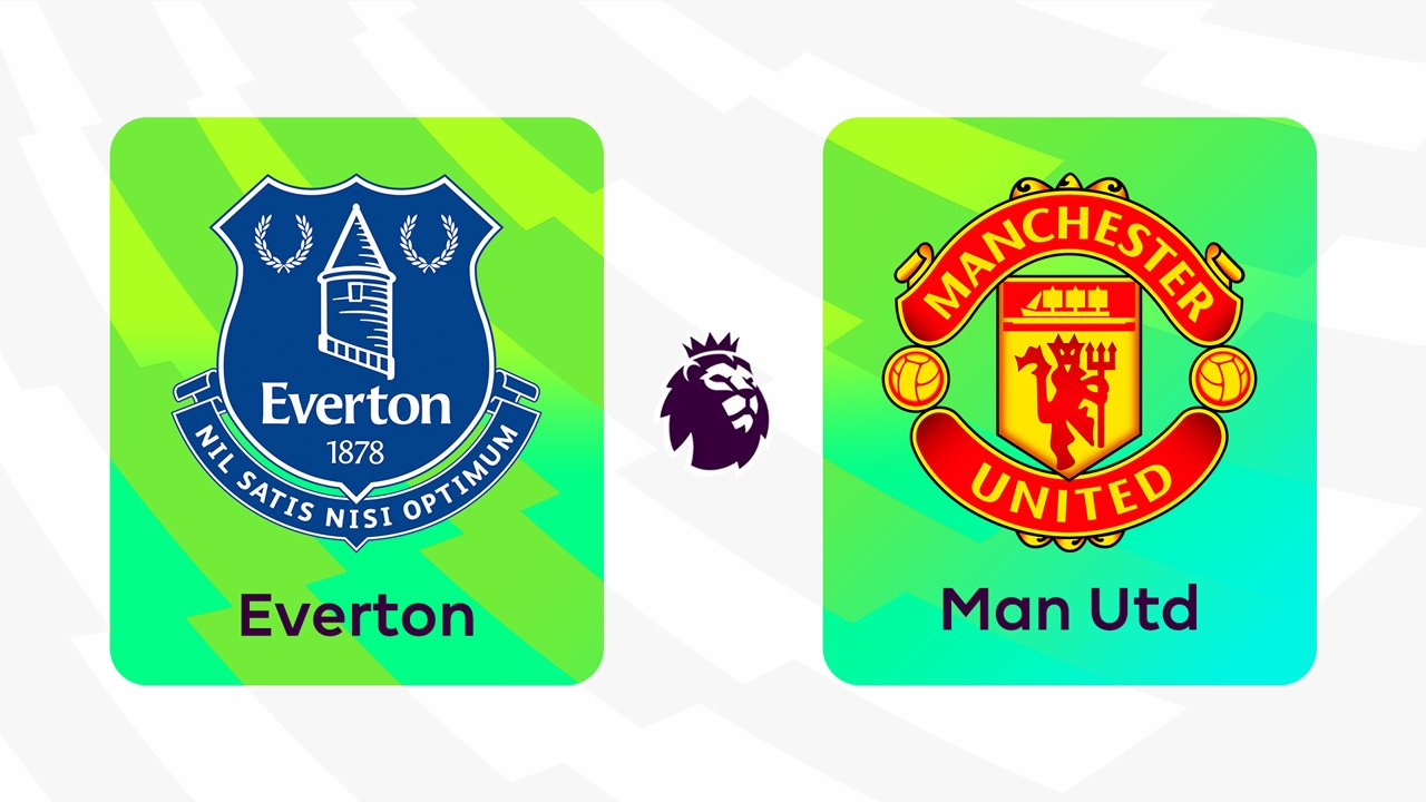 Everton vs Manchester United poster