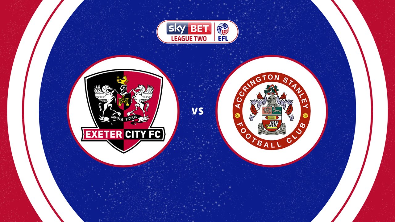 Exeter City vs Accrington Stanley poster