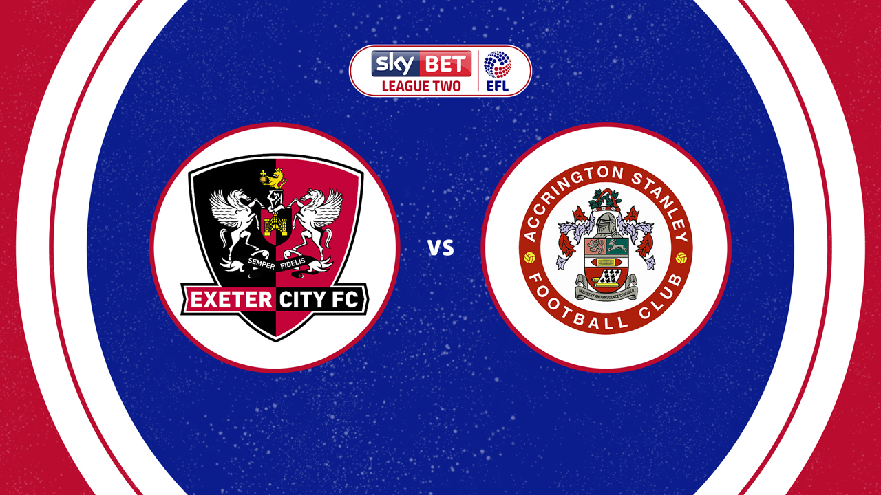 Exeter City vs Accrington Stanley poster