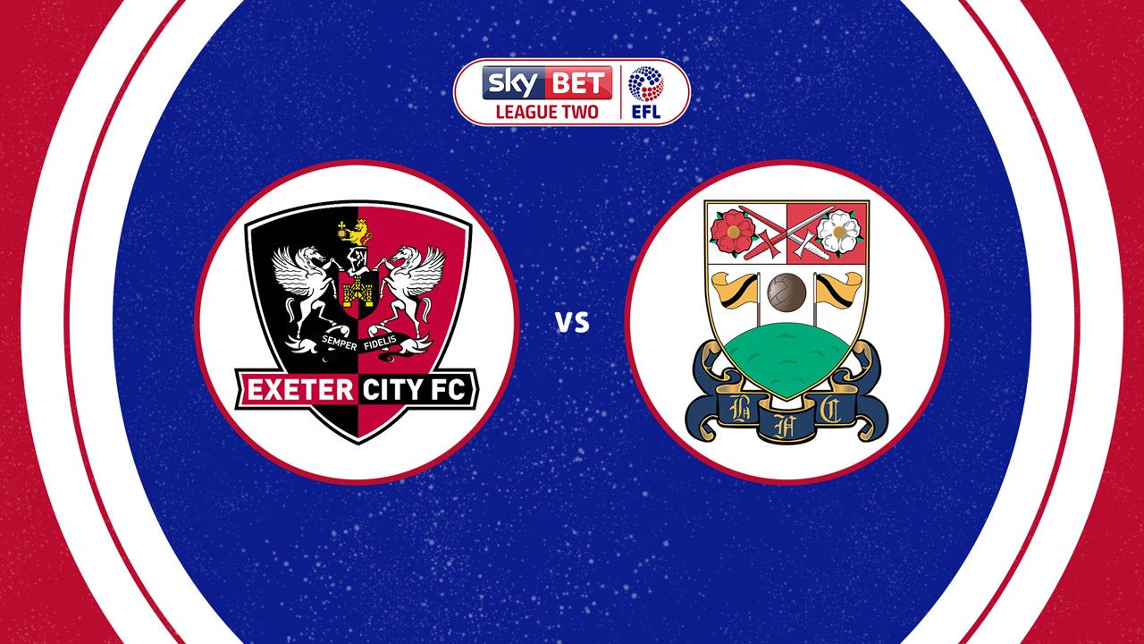 Exeter City vs Barnet poster