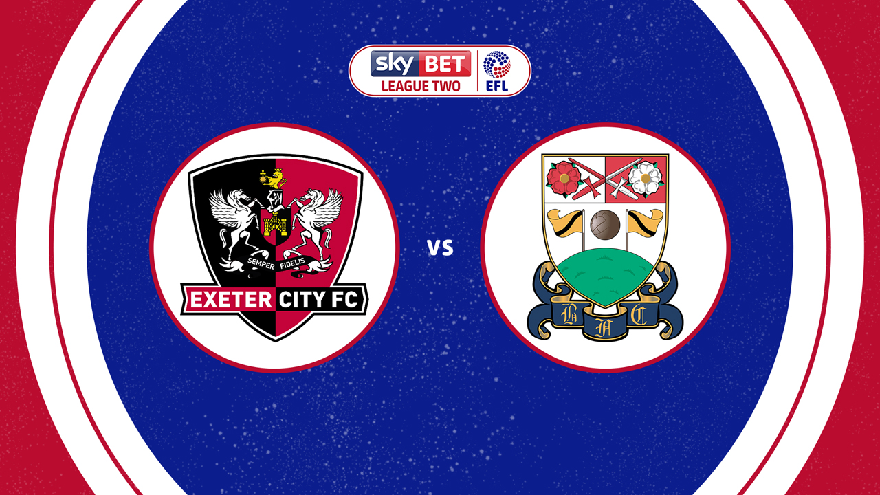 Exeter City vs Barnet poster